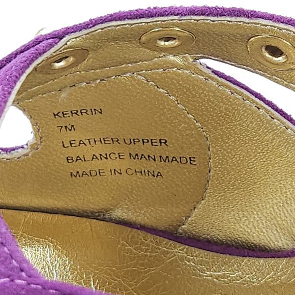 Vtg Steve Madden Platform 7 High Heel Stilleto Suede Studded Goth Cocktail READ - Picture 5 of 8